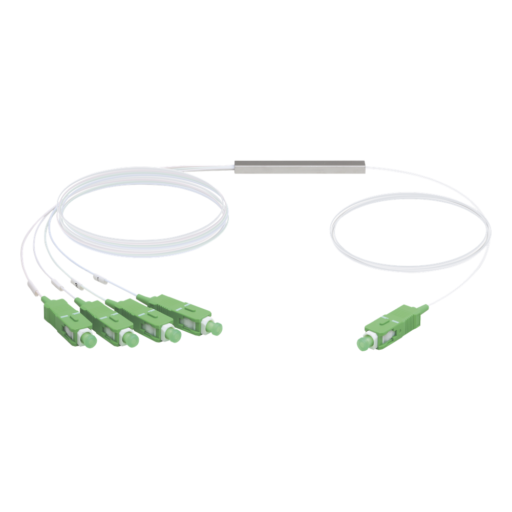 UFiber Splitter (Divisor Óptico) PLC 1 x 4, con conectores SC/APC