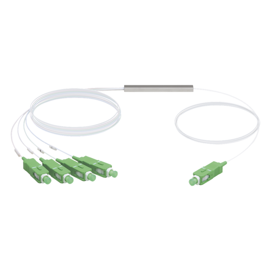 UFiber Splitter (Divisor Óptico) PLC 1 x 4, con conectores SC/APC