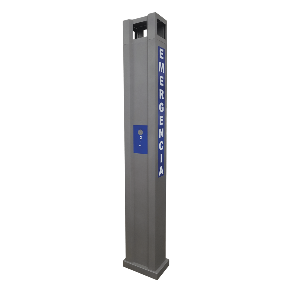 Gabinete tipo Torre para Sistema de Alerta  Mediante Equipo Fanvil I12-N-01P y estrobo (No incluidos).
