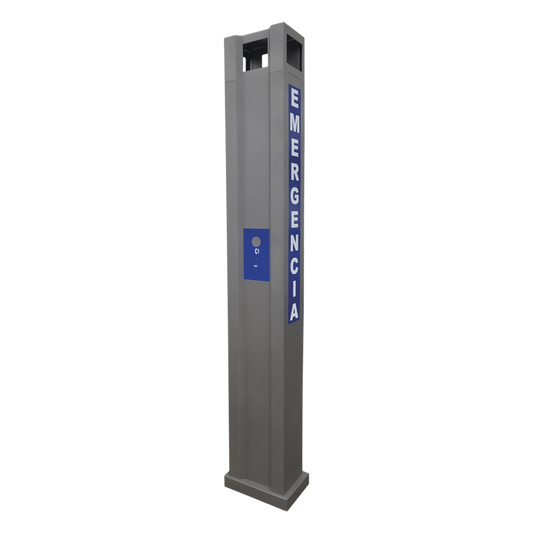 Gabinete tipo Torre para Sistema de Alerta  Mediante Equipo Fanvil I12-N-01P y estrobo (No incluidos).