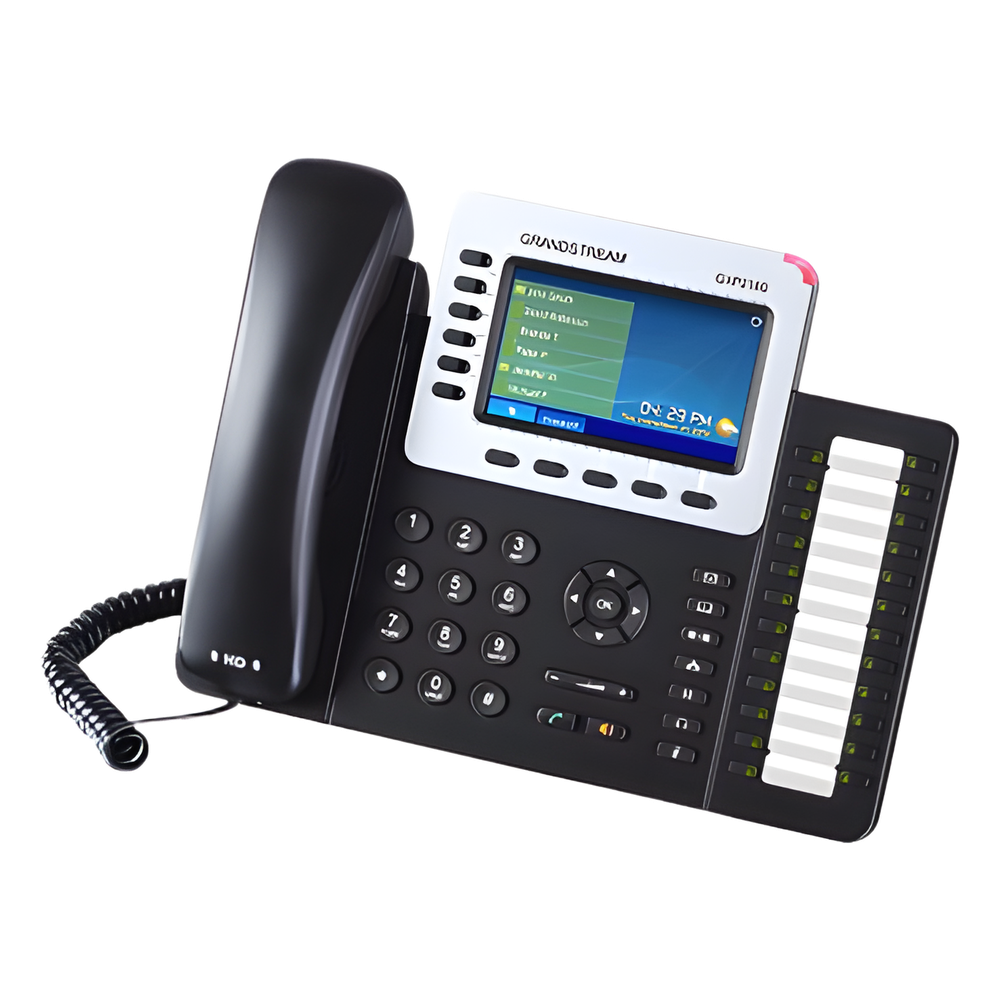Teléfono IP Empresarial de 6 Líneas con Pantalla a Color y Audio HD, PoE