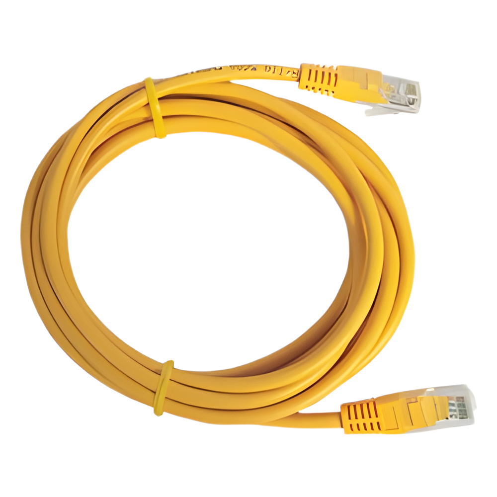 Cable de Parcheo UTP Cat5e - 2.0 Metros (6.56 Pies) - Amarillo