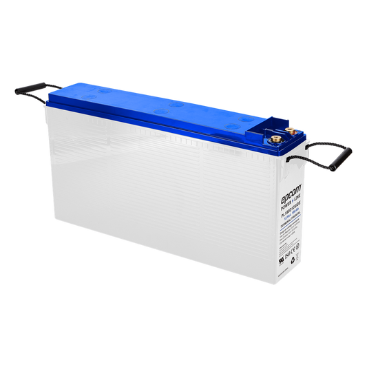 Batería Ciclo Profundo 12V, Terminales Laterales , 180 Ah / AGM-VRLA / Uso en Aplicación Fotovoltaica /Terminales Tipo Tornillo T4