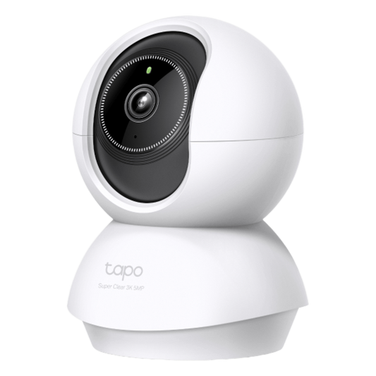 Cámara de Seguridad Doméstica Tapo C230 / 5MP 3K (2880×1620) / 360° Pan-Tilt / Detección Inteligente IA / Visión Nocturna 12 m (40 ft) / Audio Bidireccional / Almacenamiento microSD 512GB / Compatible Alexa y Google H
