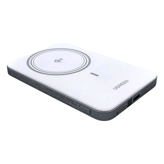 Power Bank Magnético Inalámbrico / 5000 mAh / 20W USB-C PD3.0 + 15W Carga Inalámbrica / Compatible MagSafe y Qi / Diseño Ultrafino 8.6 mm (0.3 in) / Carga Simultánea Cable + Inalámbrica / Bater&iacute