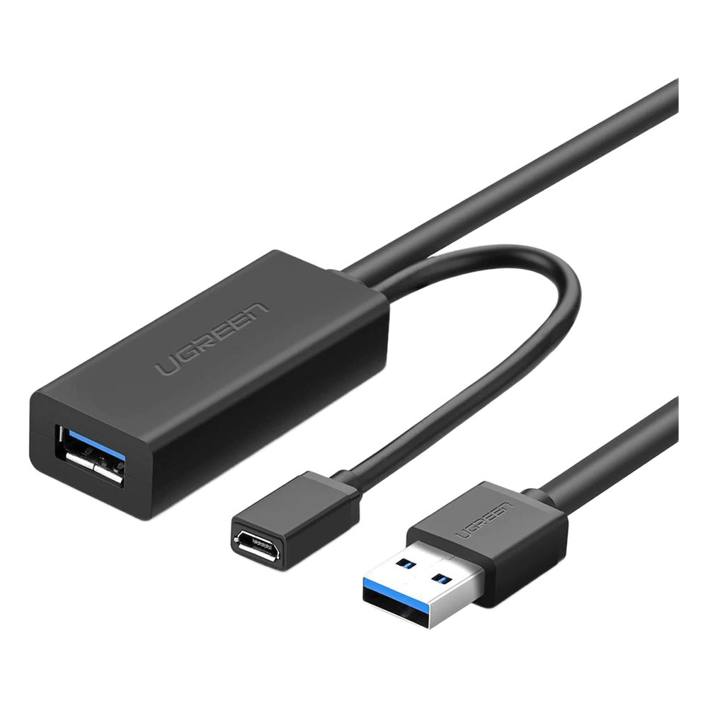 Cable de Extensión Activo USB 3.0 con puerto de alimentación Micro USB / 5 Metros / USB 3.0 a 5Gbps / No requiere controlador / Ideal para impresoras, consolas , Webcam, etc.