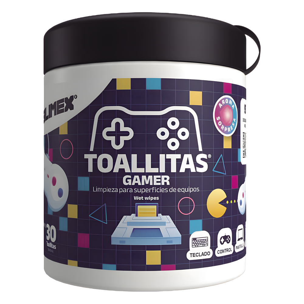Toallitas Gamers, Excelente Opción Para Gamers Que Buscan Mantener Sus Consolas y Accesorios en Perfecto Estado, Libres de Suciedad y Protegidos Contra Bacterias