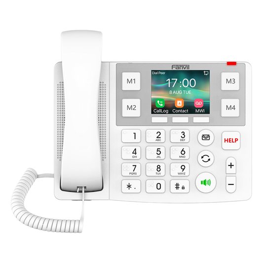 Teléfono IP Wi-Fi Botones Braille Grandes diseñado para hospitales, Asilos, Bluetooth Integrado