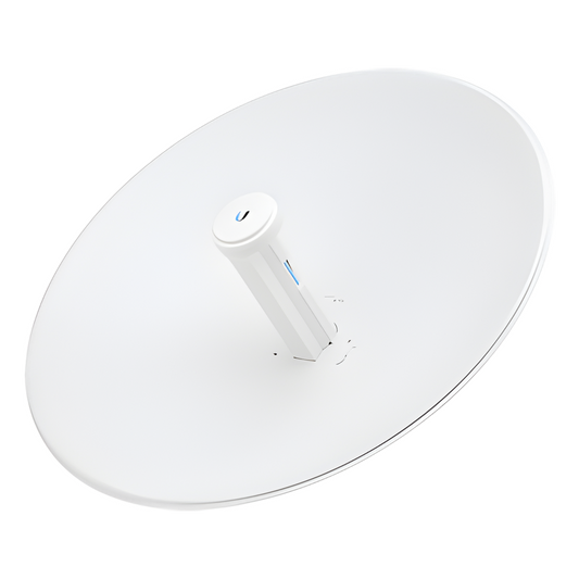 PowerBeam airMAX AC hasta 450 Mbps, frecuencia 5 GHz (5150 - 5875 MHz) con antena tipo plato de 27 dBi, radomo incluido
