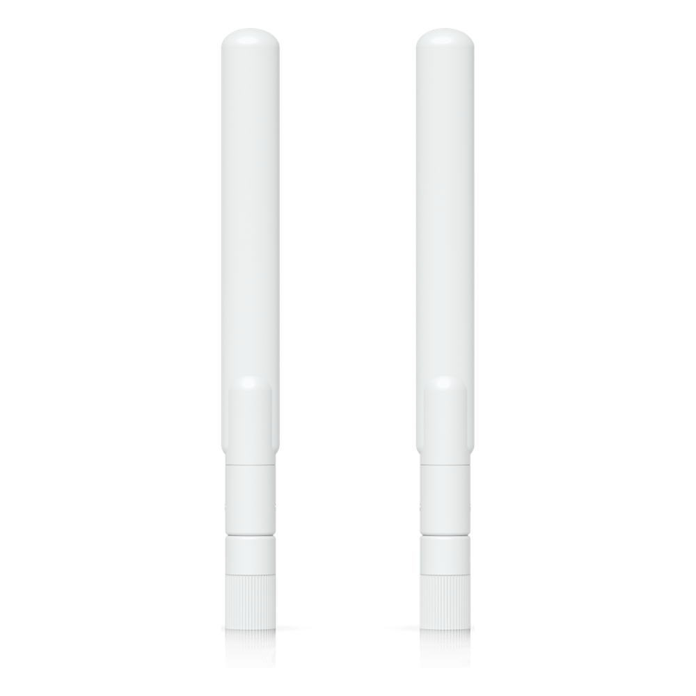 Par de Antenas Omnidireccionales Ideales para el UK-Ultra. Incluye dos Antenas de Doble Banda con 3 dBi en 2.4 GHz y 4 dBi en 5 GHz
