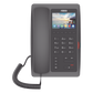 (H5W Color Negro)Teléfono IP WiFi para Hotelería, profesional de gama alta con pantalla LCD de 3.5 pulgadas a color, 6 teclas programables para servicio rápido (Hotline) PoE