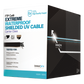 Bobina de Cable de 305 Metros (1000 Pies) Cat6+ Calibre 23 Exterior Blindado Tipo FTP para Climas Extremos, UL, Color Negro