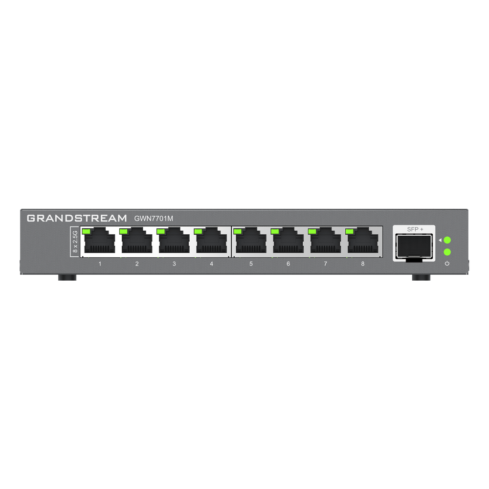 Switches de red Multi-Gigabit de 2.5G No Administrable / 8 Puertos RJ45 de 100/1000/2500Mbps / 1 puerto de fibra SFP+