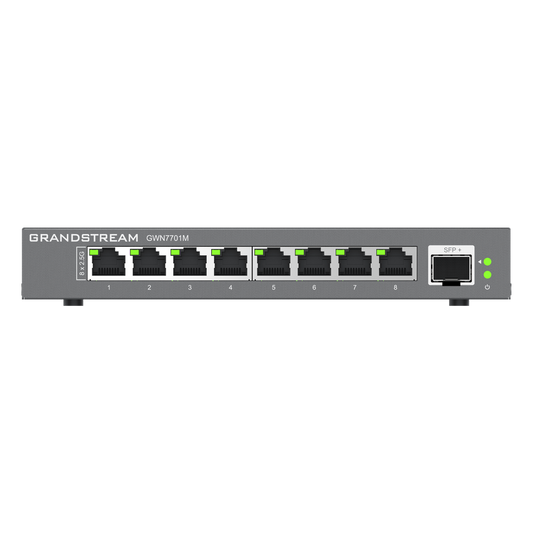 Switches de red Multi-Gigabit de 2.5G No Administrable / 8 Puertos RJ45 de 100/1000/2500Mbps / 1 puerto de fibra SFP+