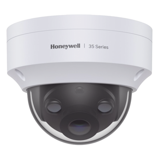 Cámara domo IP Serie 35 de 3 megapixeles, IR inteligente 40 m, WDR 120 dB, IP66/IK10, PoE