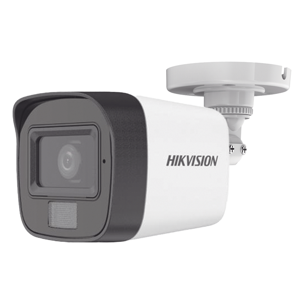 [Dual Light + ColorVu] Bala TURBOHD 2 Megapixel (1080p) / Lente 2.8 mm / 30 mts IR EXIR + 20 mts Luz Blanca / Micrófono Integrado / Gran Angular 101° / Exterior IP67 / 4 Tecnologías