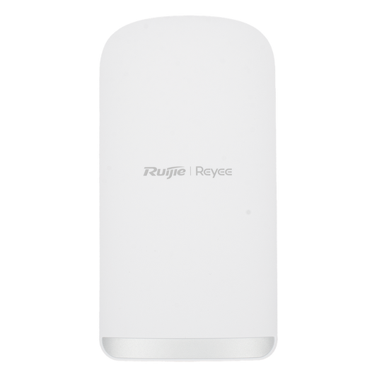 CPE Puente Inalámbrico Punto a Punto / Wi-Fi 5 802.11ac Wave2 867 Mbps / Antena 13 dBi MIMO 2x2 / 2 Puertos PoE Out 802.3AF / Enlace 3 km (1.86 mi) / IP55 Exterior / Ruijie Reyee