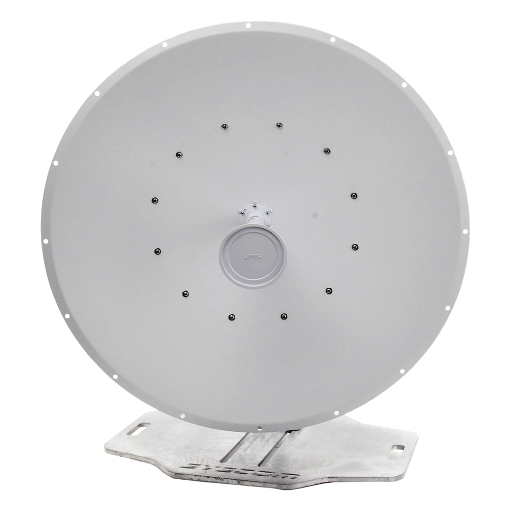 Antena Direccional airFiber X, ideal para enlaces Punto a Punto (PtP), frecuencia 5 GHz (4.9 - 5.8 GHz) de 34 dBi slant 45