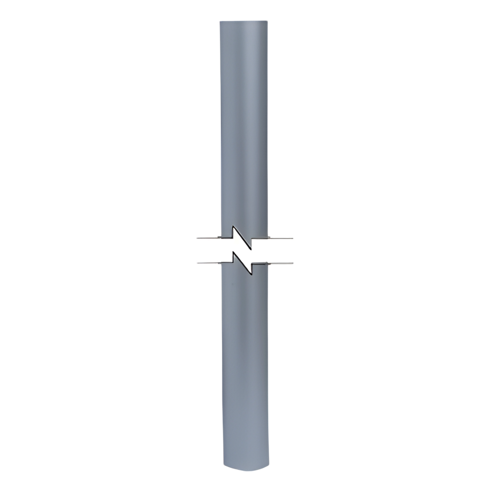 Mástil de Aluminio de 2" cal. 18  de 3 Metros de Longitud.