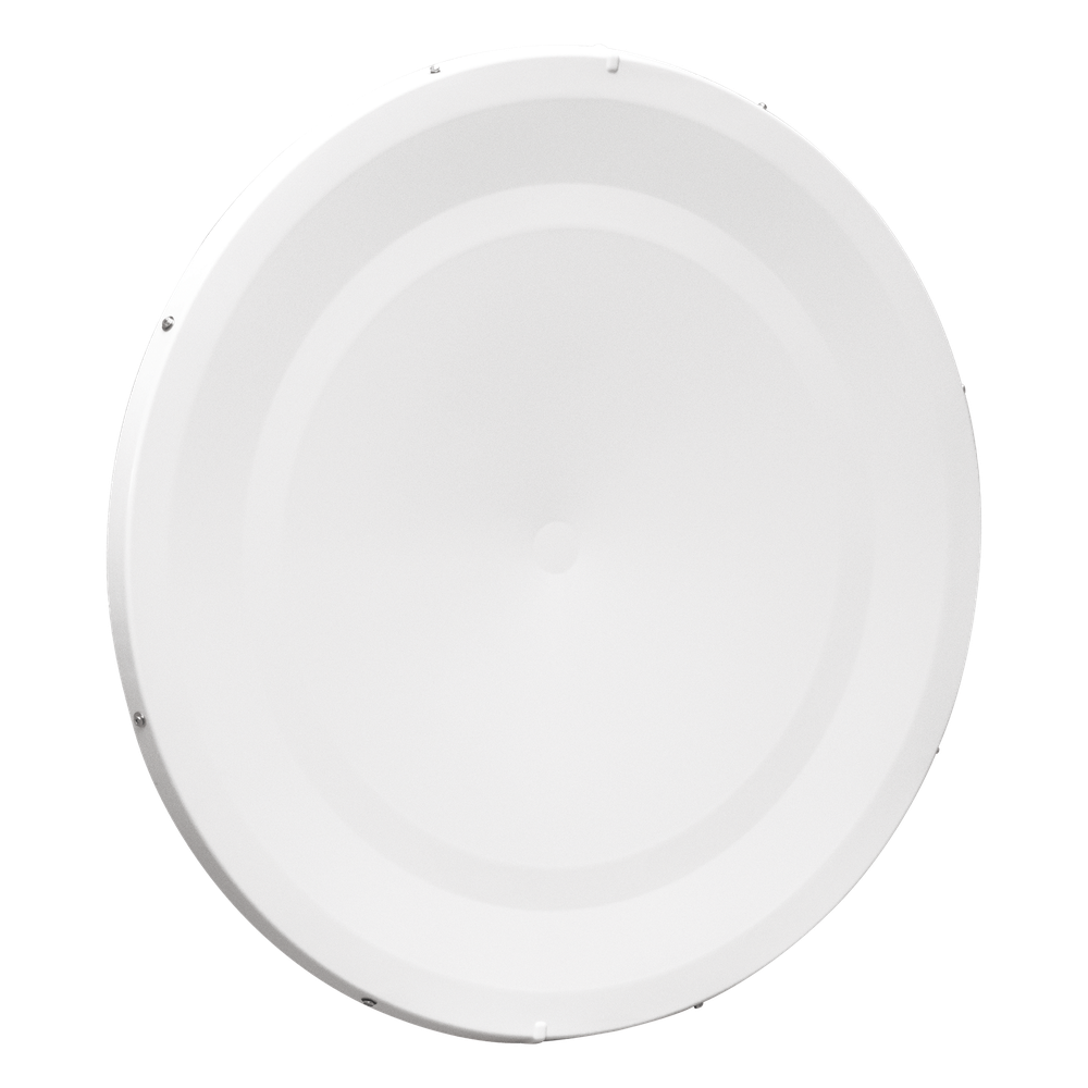 Antena Direccional de Alto Rendimiento/ Parábola profunda para mayor aislamiento al ruido  / 3 ft / 4.9 a 6.1 GHz / Ganancia de 32.1 ± 1 dBi / Soporte de acero inoxidable / polaridad en 90 ° y 45 ° / Incluye montaje.