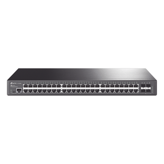 Switch Omada SDN Administrable / 48 puertos Gigabit y 4 puertos SFP / Funciones sFlow, QinQ y QoS / Administración centralizada OMADA