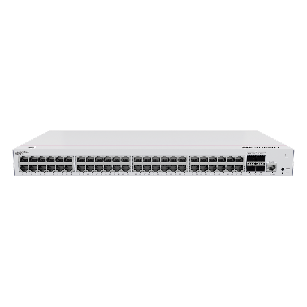 Switch de Acceso Gigabit Administrable PoE Capa 2 / 48 puertos 10/100/1000 Mbps (PoE) / 4 Puertos 1GE SFP Uplink / ERPS / IMGP Snooping / DHCP Snooping / PoE Perpetuo / 380W / Administración Nube Gratis