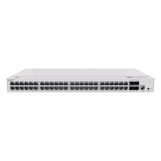 Switch de Acceso Gigabit Administrable PoE Capa 2 / 48 puertos 10/100/1000 Mbps (PoE) / 4 Puertos 1GE SFP Uplink / ERPS / IMGP Snooping / DHCP Snooping / PoE Perpetuo / 380W / Administración Nube Gratis