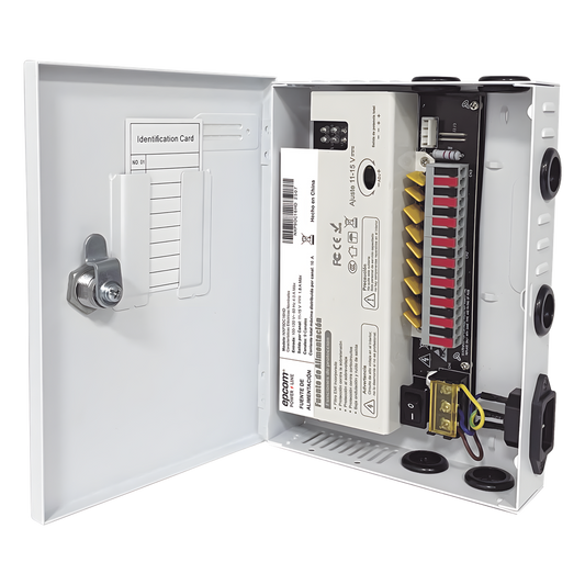 Fuente / 11-15 V / 9 canales / 16 A / Alta tecnología en seguridad / Doble ventilador / Hasta 1.8 Amperes por Salida / Filtro de ruido por canal / Diseño de alta gama.