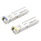 Transceptores Ópticos Industriales Bidireccionales SFP (Mini-Gbic) / Monomodo 1310 & 1550 nm / 1.25 Gbps / 1000BASE-BX / Conector LC/UPC Simplex / DDM / Hasta 10 km / 2 Piezas