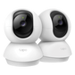 KIT Cámaras de Seguridad Wi-Fi Pan/Tilt, 2K Definition, Visión Nocturna 30 pies, 360° Horizontal, 114° Vertical, Detección de Movimiento, Audio Bidireccional, Alarma Sonora/Lumínica, MicroSD 256GB, Modo Privacidad