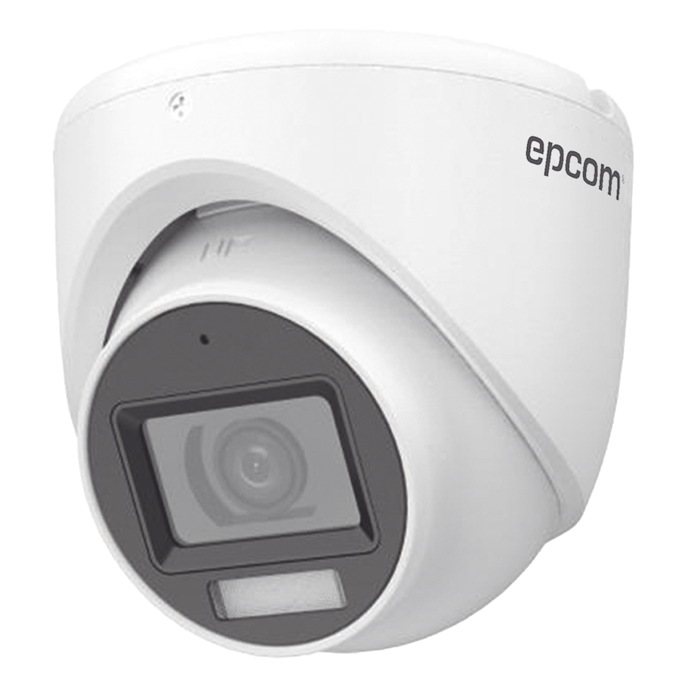 [Dual Light + ColorVu] Turret TURBOHD 2 Megapixel (1080p) / Lente 2.8 mm / 30 mts IR + 20 mts Luz Blanca / Gran Angular 101° / Exterior IP67 / Micrófono Integrado /  4 Tecnologías /  Metal
