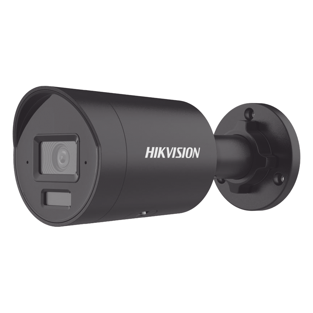 [Dual Light + 2 Micrófonos Integrados] Bala IP 4 Megapixel / Color Negro / Lente 2.8 mm / 40 mts Luz Blanca + 40 mts IR / ACUSENSE / Exterior IP67 / WDR 120 dB / PoE / ONVIF / Micro SD / Metal / ACUSEEK