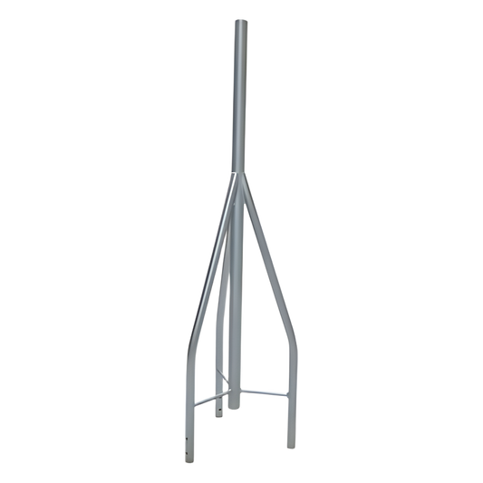 Tramo de Remate / Copete, tubo industrial 1 1/4" con tubo central 2 3/8" galvanizado por inmersión en caliente.