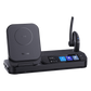 Auricular Bluetooth BH71 con Workstation de Yealink Con Pantalla Táctil de 3" con Cancelación de Ruido y Carga Inalámbrica para Smartphone