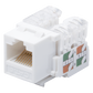 Módulo Jack Keystone Cat6 con Terminación 110 (Punchdown) para Faceplate - Color Blanco