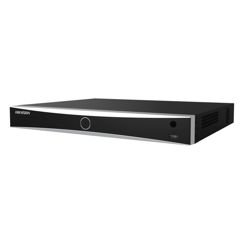 [AcuSeek] NVR 12 Megapixel (4K) / 32 canales IP / 16 Puertos PoE+ / Recocimiento Facial / AcuSense (Evita Falsas Alarmas) / 2 Bahías de Disco Duro / HDMI en 4K / Alarmas I/O / 300 Metros PoE Modo Extendido