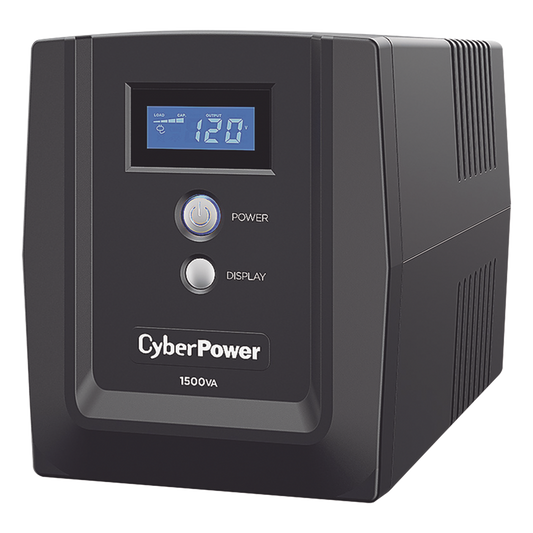 UPS de 1500 VA/900 W, Topología Línea Interactiva, Entrada 120 Vca NEMA 5-15P, y 8 Salidas NEMA 5-15R, Con Regulador de Voltaje (AVR)