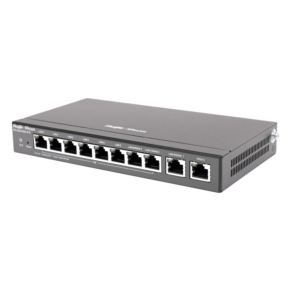 Router Balanceador con Función SD-WAN, PoE+ hasta 110 Watts, Hasta 4 Servicios de Internet y hasta 350 clientes con desempeño de 1.5 Gbps