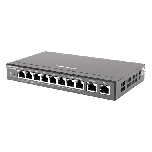 Router Balanceador con Función SD-WAN, PoE+ hasta 110 Watts, Hasta 4 Servicios de Internet y hasta 350 clientes con desempeño de 1.5 Gbps