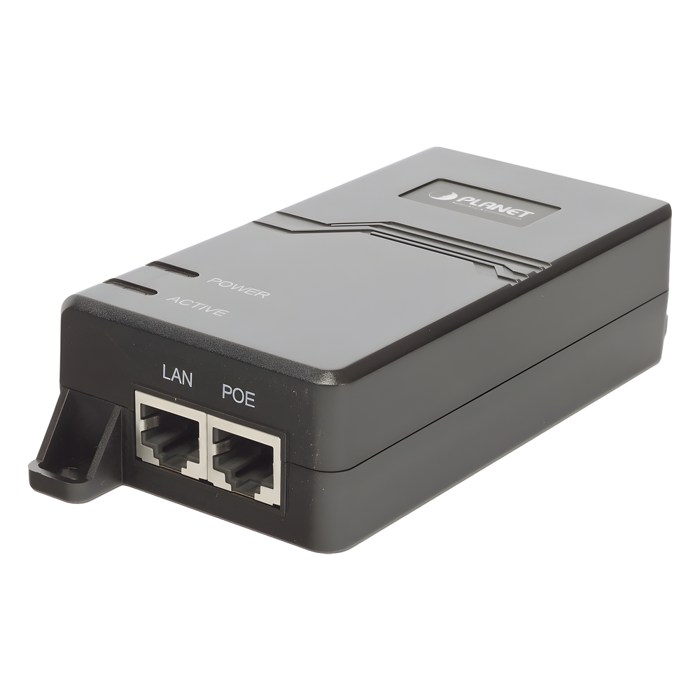 Inyector 802.3bt de 60W en 4-Pares UTP, Compatible con 802.3af/at Gigabit 10/100/1000 Mbps