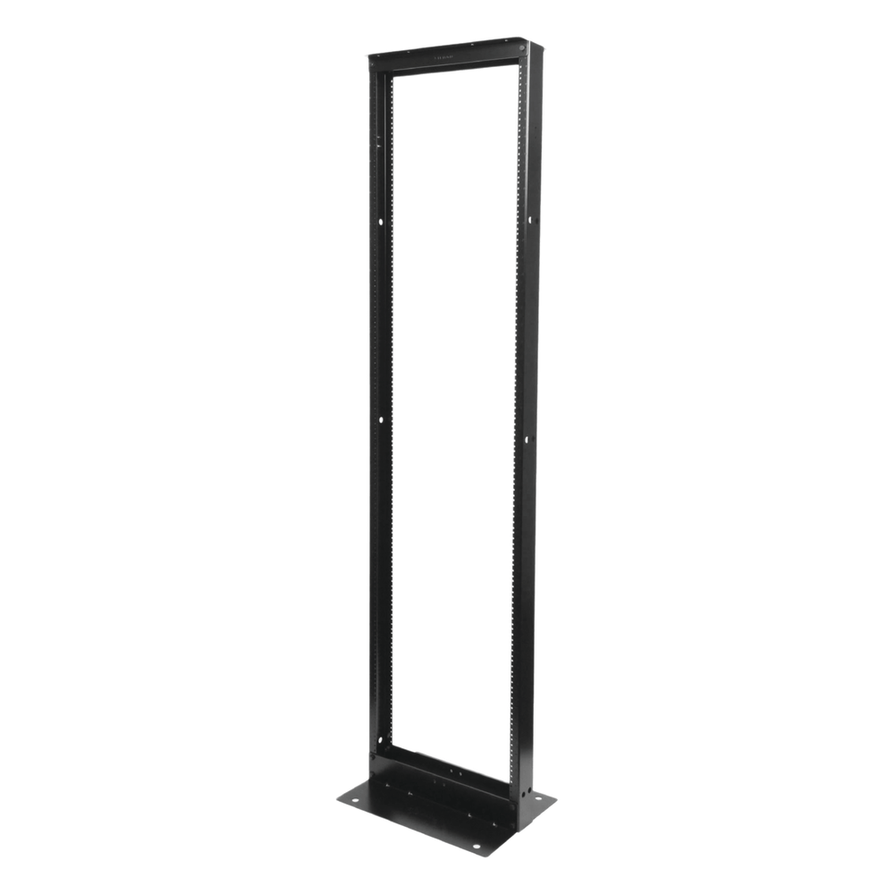 Rack de Dos Postes Estándar de 19", Numerado, Fabricado en Acero y 45 Unidades de Rack, Color Negro