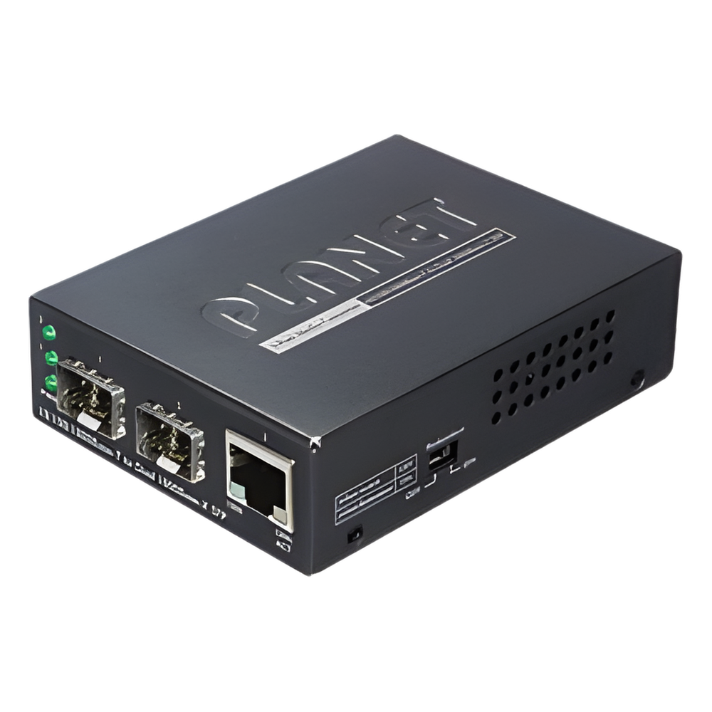 Convertidor de Medios con Doble Puerto SFP 1000BASE-FX/SX/LX y Puerto Ethernet 1000Base-T