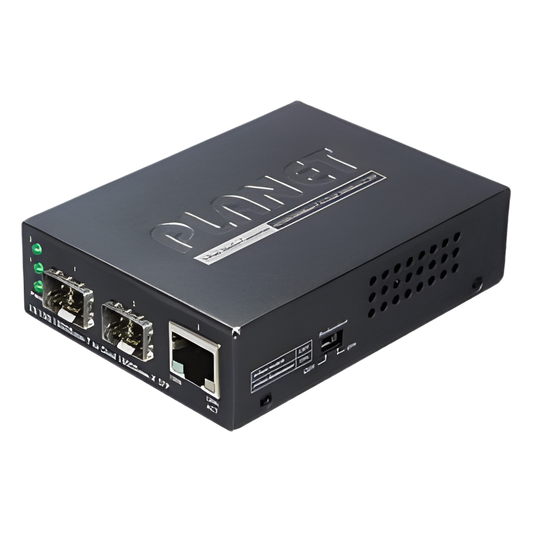 Convertidor de Medios con Doble Puerto SFP 1000BASE-FX/SX/LX y Puerto Ethernet 1000Base-T