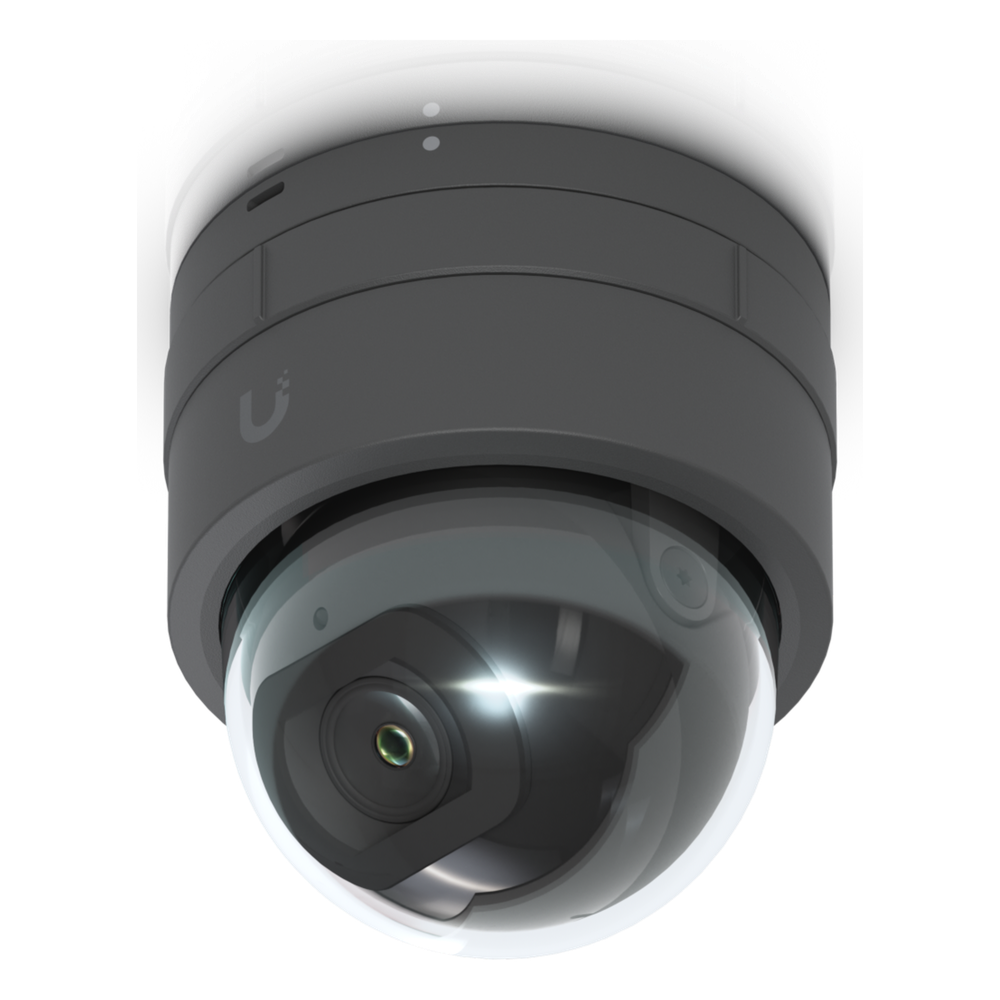 Cámara IP UniFi G5 Domo Ultra Color Negro, Bajo Perfil para Interior, 2K (4MPX), Ángulo Amplio 102.4°, Visión Nocturna IR Hasta 20mts, Detección de Eventos, para Pared o Techo