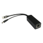 Cable divisor PoE pasivo de 48-55 Vcc @ 12 Vcc, 2 A. Aplicaciones como adaptar micrófonos en cámaras IP