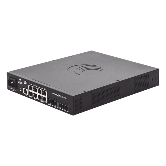 Switch cnMatrix TX1012-AC-P PoE Ideal para WISP  / 8 Puertos Gigabit PoE + 4 SFP+ / PoE Budget 200W /Capa 2 y Capa 3 / Gestión Gratuita Desde la Nube