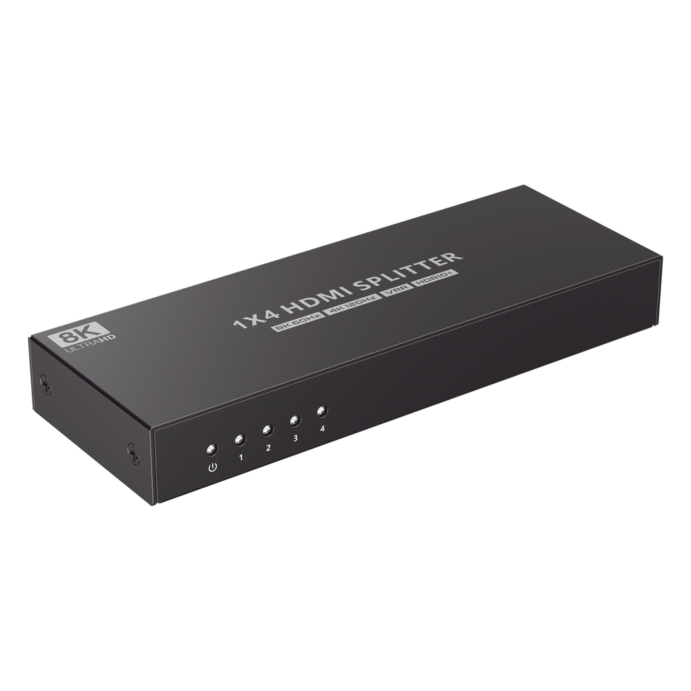 Splitter HDMI 1X4 | Velocidad de trasmisión 48 Gbps| Resolución 8K | Salida de audio| HDCP 2.3
