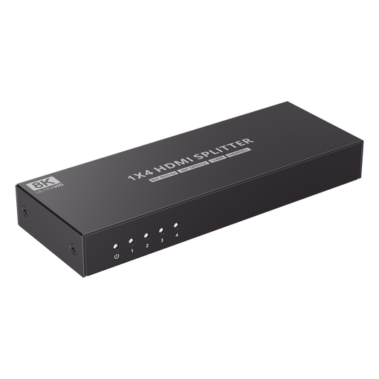 Splitter HDMI 1X4 | Velocidad de trasmisión 48 Gbps| Resolución 8K | Salida de audio| HDCP 2.3