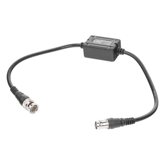 AISLADOR DE TIERRA por BNC / ELIMINE eficazmente los problemas en el video como el RUIDO, DIAFONIA, INDUCCIÓN e INTERFERENCIAS causadas por los lazos de tierra. Compatible con cámaras HD-TVI/CVI/AHD/CVBS de hasta 2 MP.