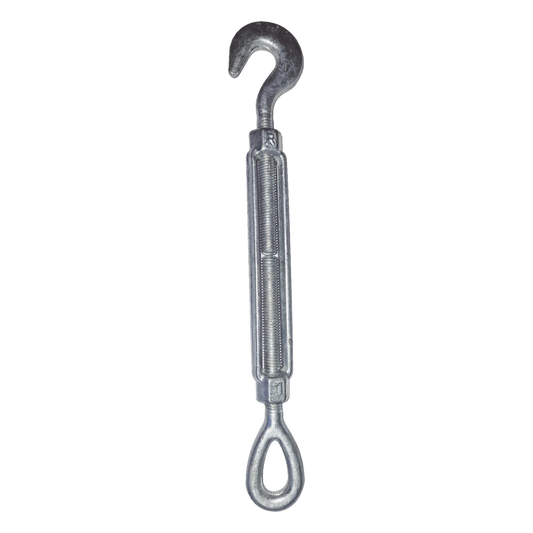 Tensor de 5/8" x 9" Acero Forjado OJO-GANCHO Galv. Inmersión en Caliente (Carga Max. 2250 lbs).